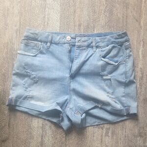 Rue21 Light Blue Distressed Jean Shorts